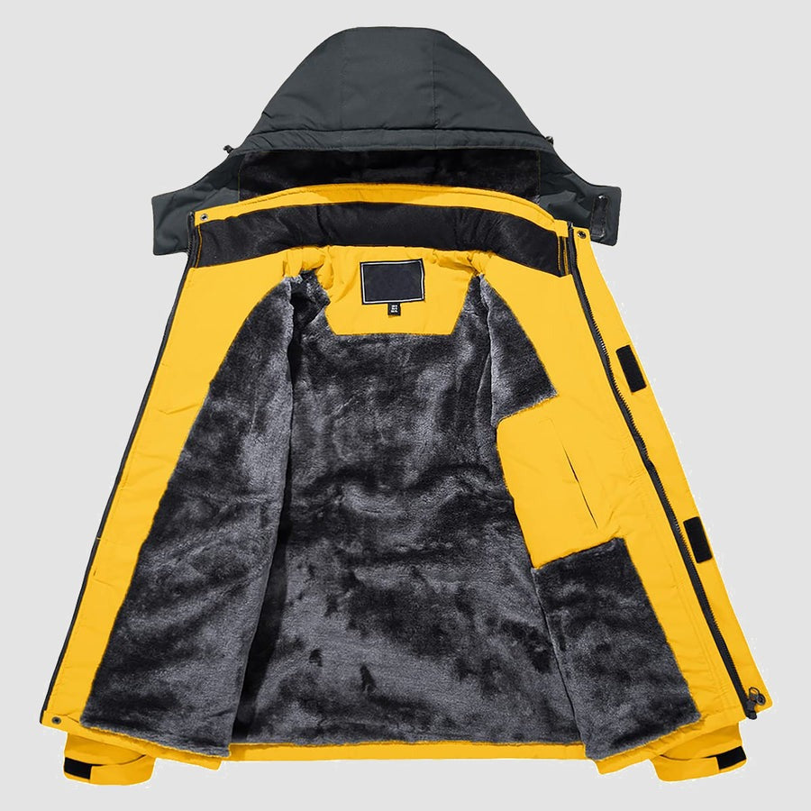 Arctic shield outdoorjacke orange grau - max