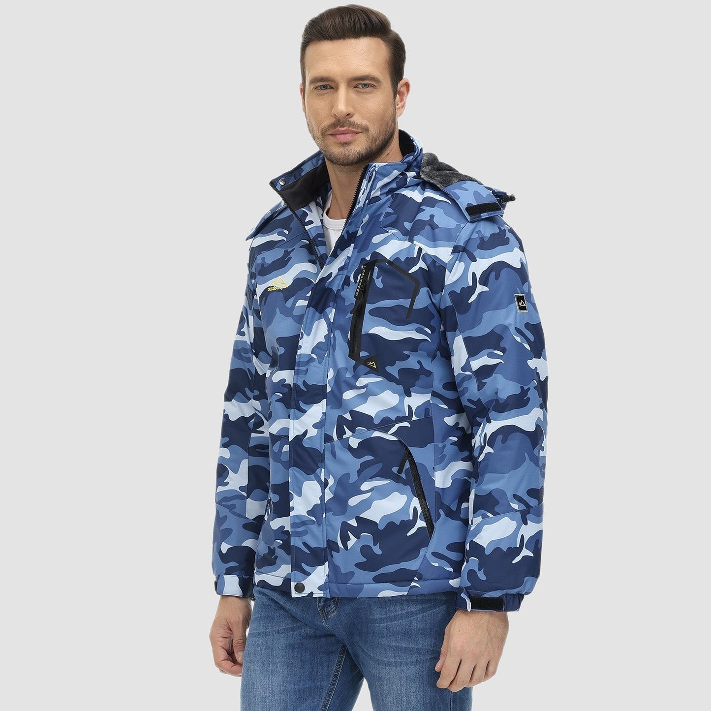 Arctic shield outdoorjacke orange grau - max