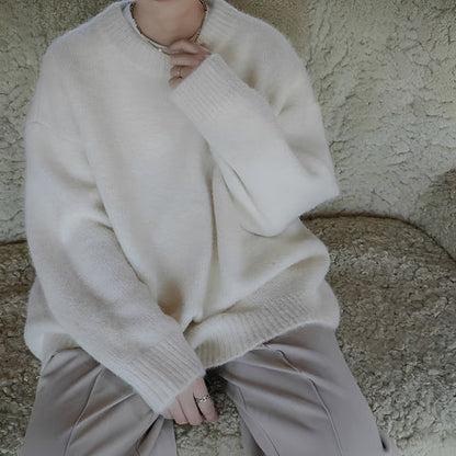 Olyvia – lockerer strickpullover in schlichtem design