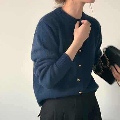 Merla – pullovermantel mit rundhalsausschnitt und lockerer passform