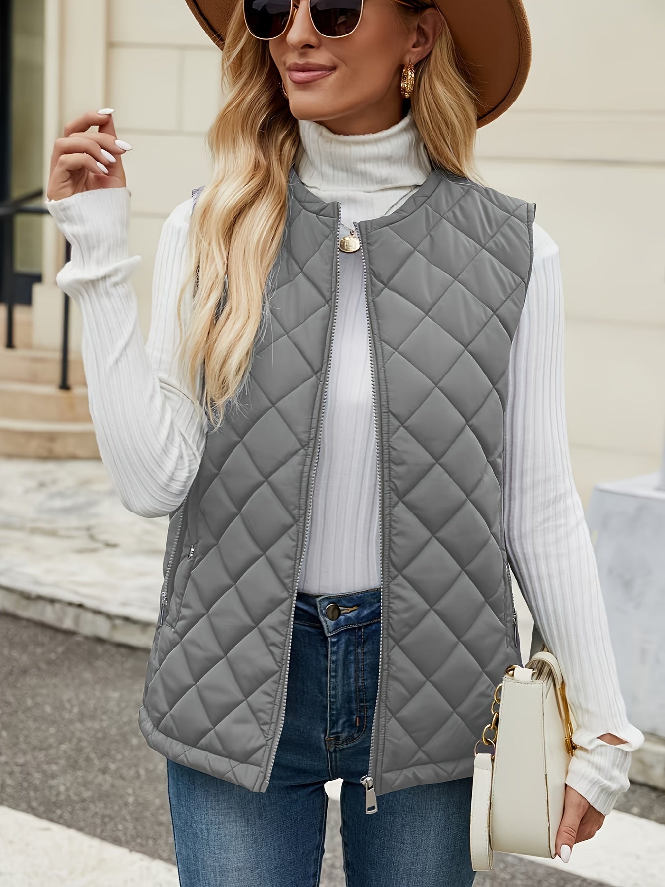 Rosa Stepp-Weste - Mila