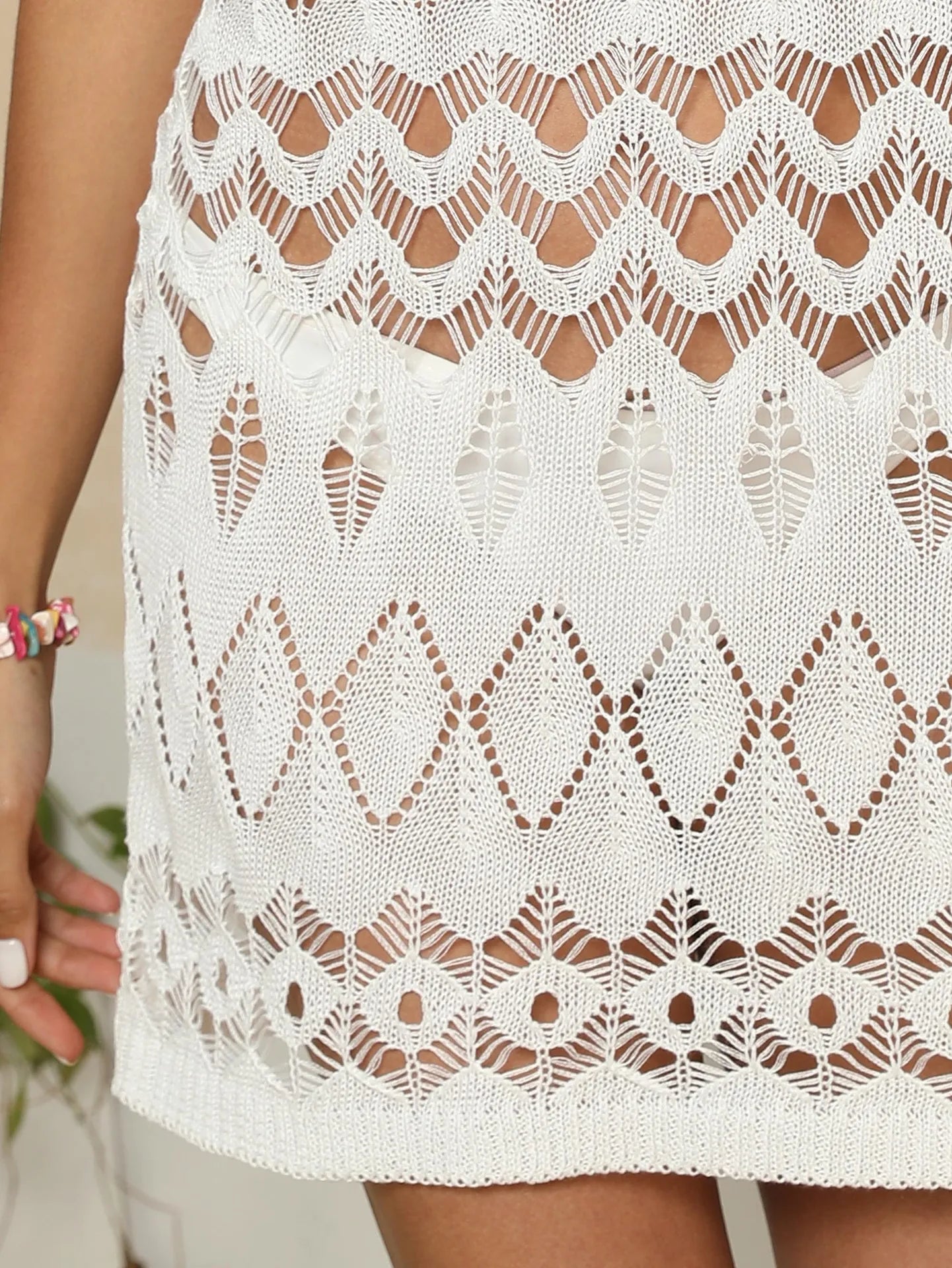 Leonie - Olivgrünes Sommerstrandkleid