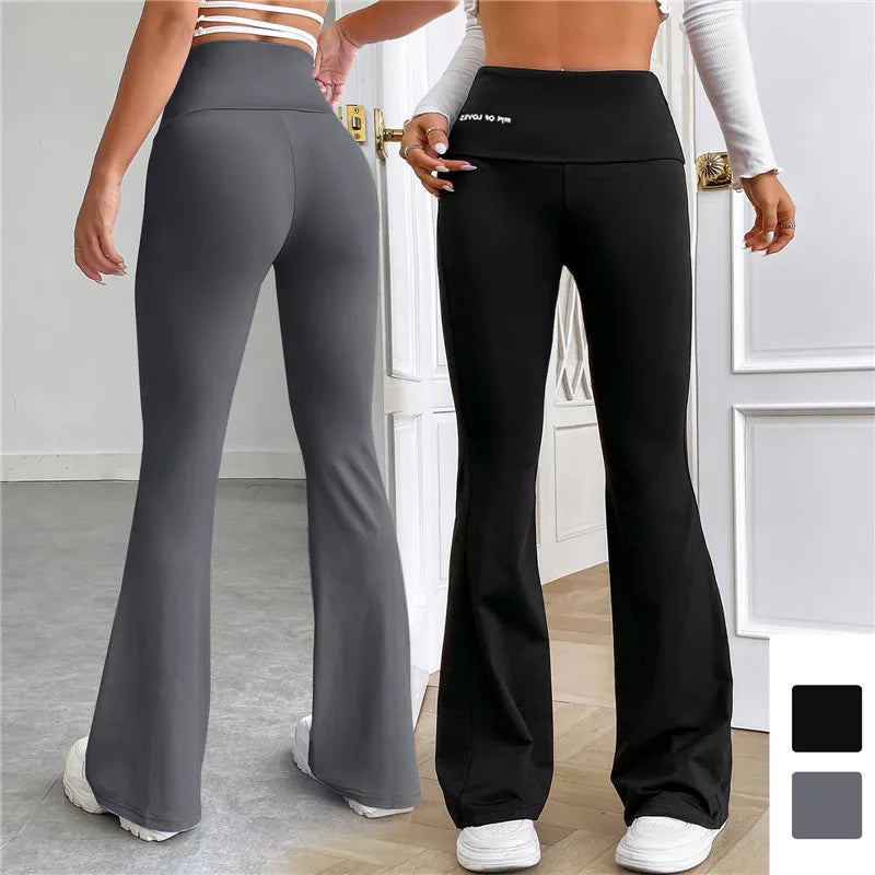 Carla - Schwarze Bootcut-Leggings