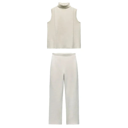 Graues Strick-Zweiteiler-Set - Clara