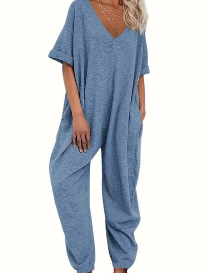Schwarzer Oversize-Jumpsuit - Karla