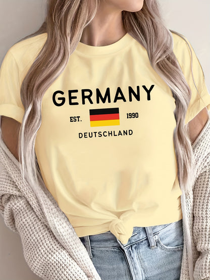 Deutschland Print T-Shirt - Lena