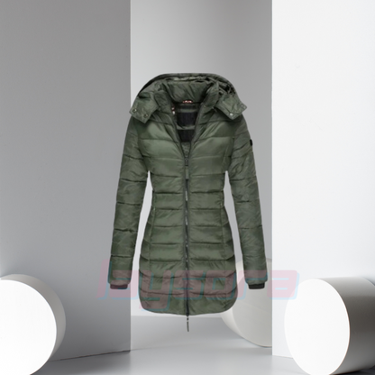 Gefütterter Wintermantel Gelb – Elise