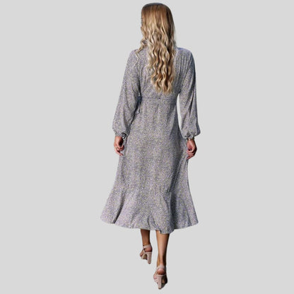 Elena - Blumiges Vokuhila-Kleid