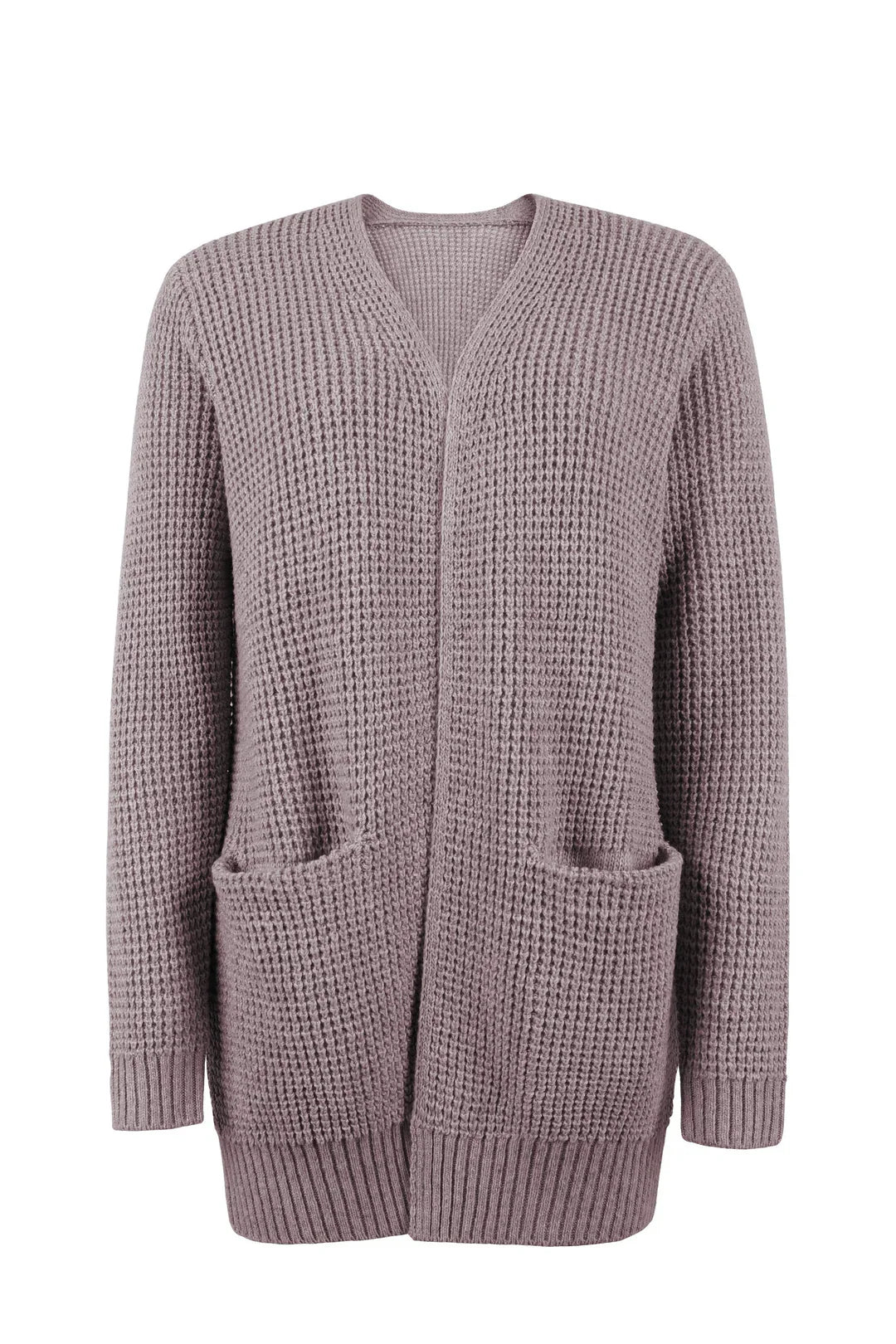 Grauer Strick-Cardigan - Mila