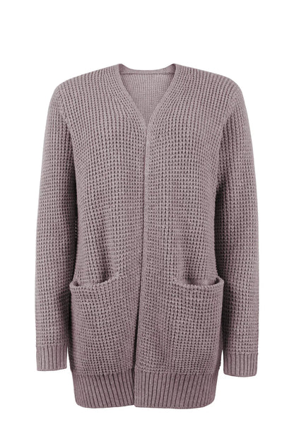 Grauer Strick-Cardigan - Mila