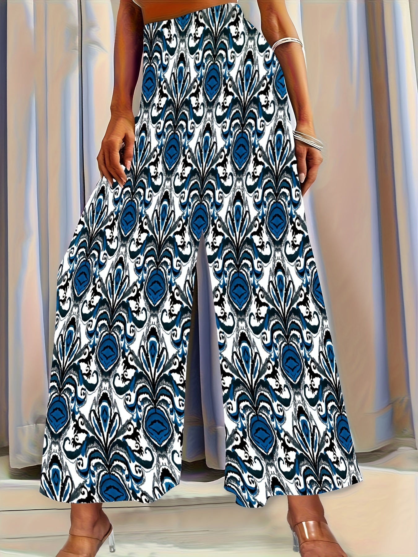 Floral Weites Bein Sommerhose - Julia