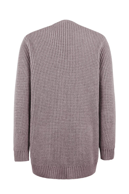 Grauer Strick-Cardigan - Mila