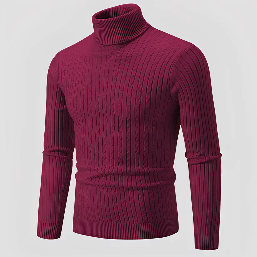 Modischer rollkragenpullover von devin – herren