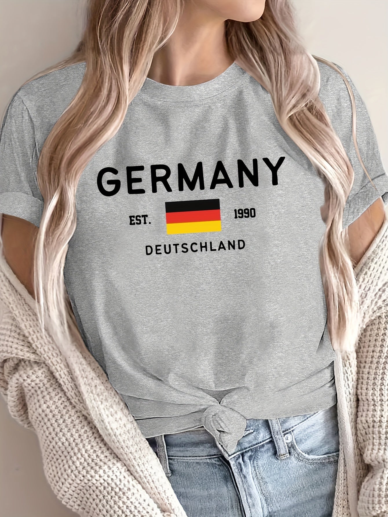 Deutschland Print T-Shirt - Lena