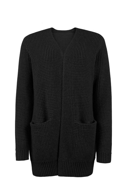 Grauer Strick-Cardigan - Mila