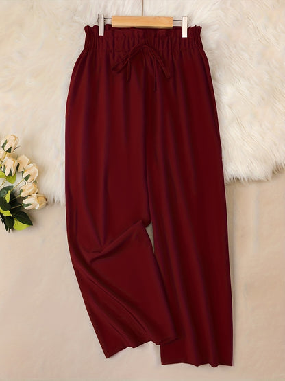 Burgunder Chino-Hose – Selina