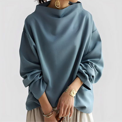 Eleganter rollkragenpullover von romayne – damen