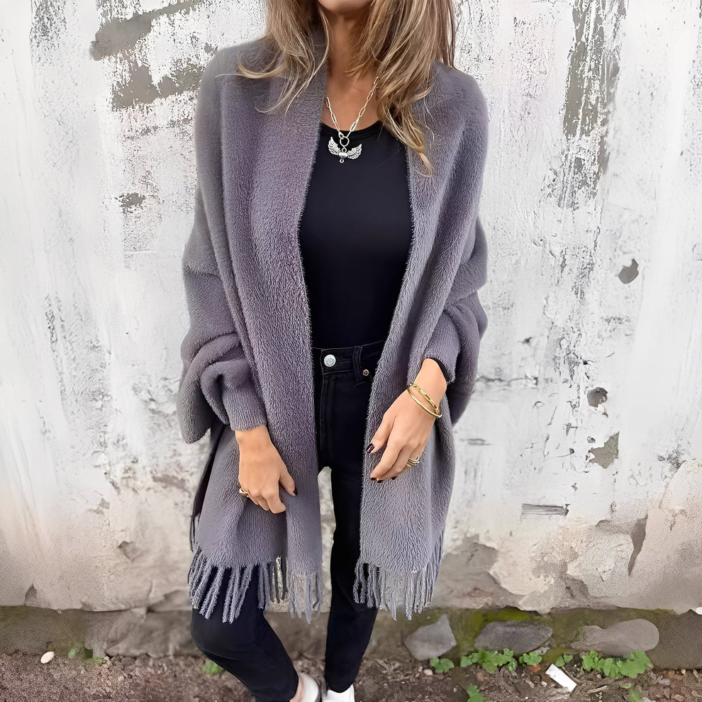 Bethney stylische, locker gestrickte jacke – damen