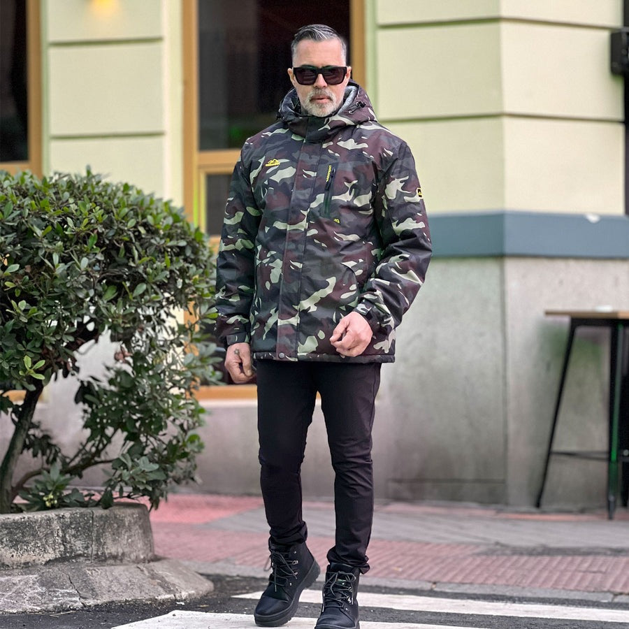 Arctic shield outdoorjacke orange grau - max