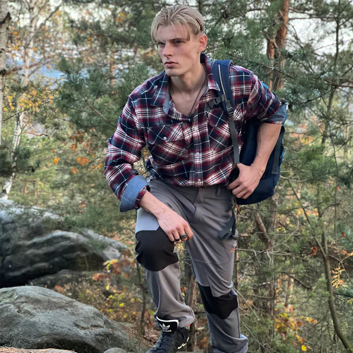 Mas - mit flanell gefüttertes hemd für männer