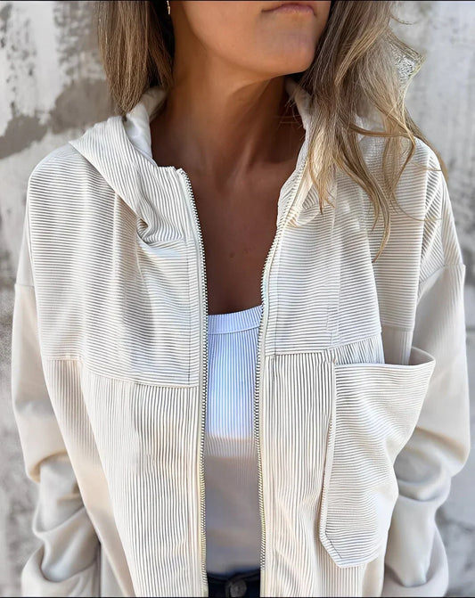 Gillian cordjacke mit kapuze – damen