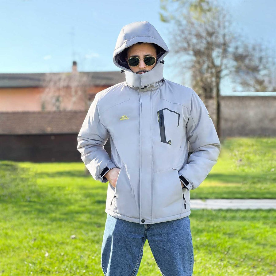 Arctic shield outdoorjacke orange grau - max