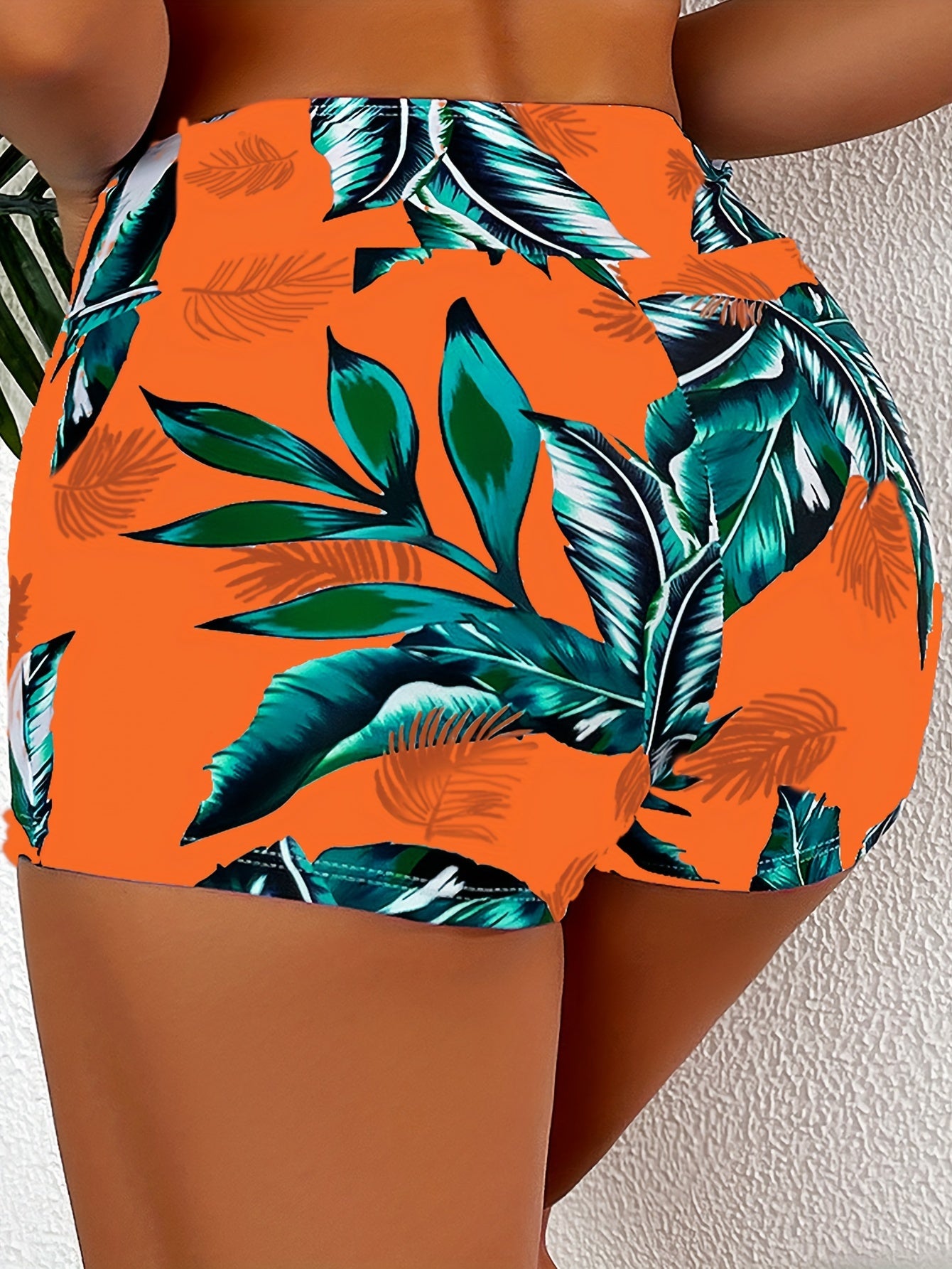 Rosa Tropen-Badeshorts - Mila