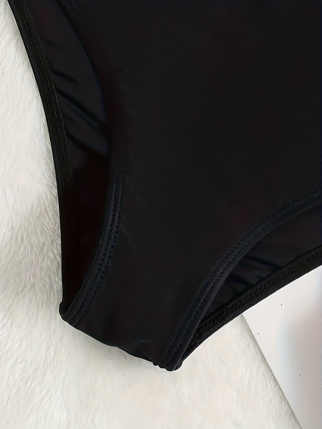 Schwarze High-Waist-Bikinihose - Mila