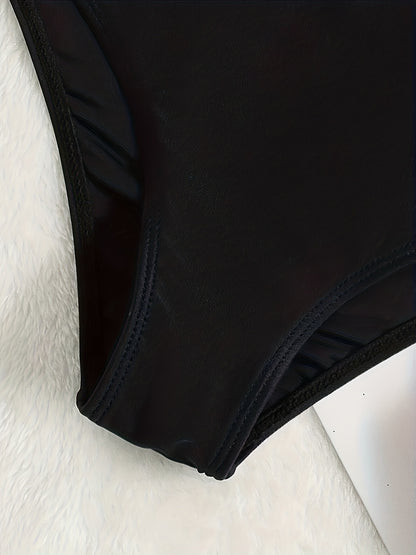 Schwarze High-Waist-Bikinihose - Mila