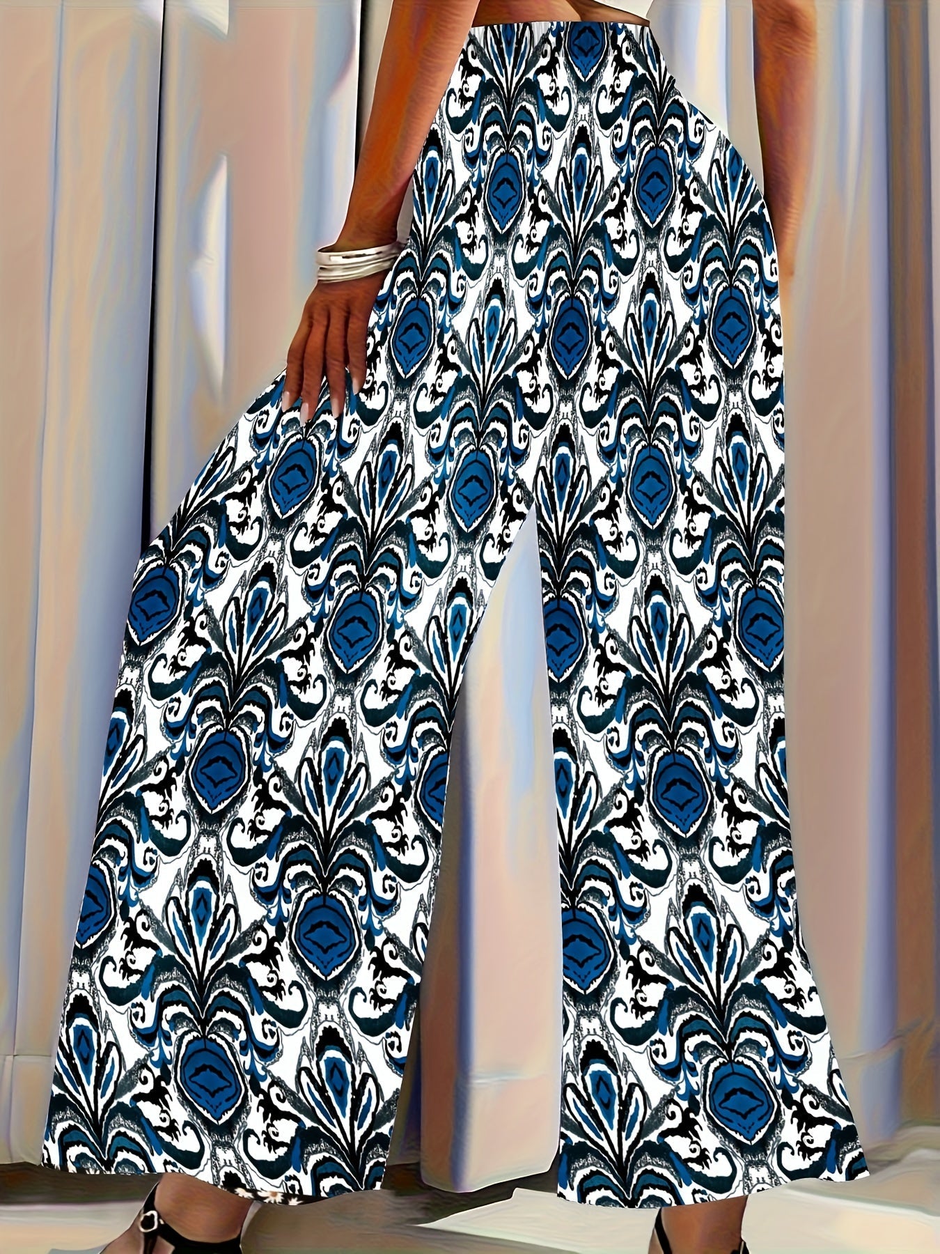 Floral Weites Bein Sommerhose - Julia