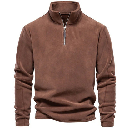 Premium Fleece-Pullover – Luca Khaki