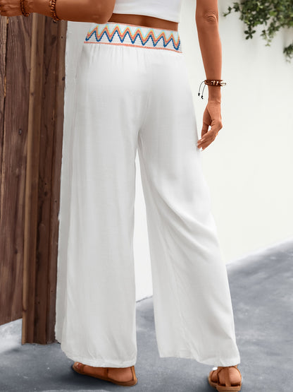 Weiße Boho-Hose - Lara