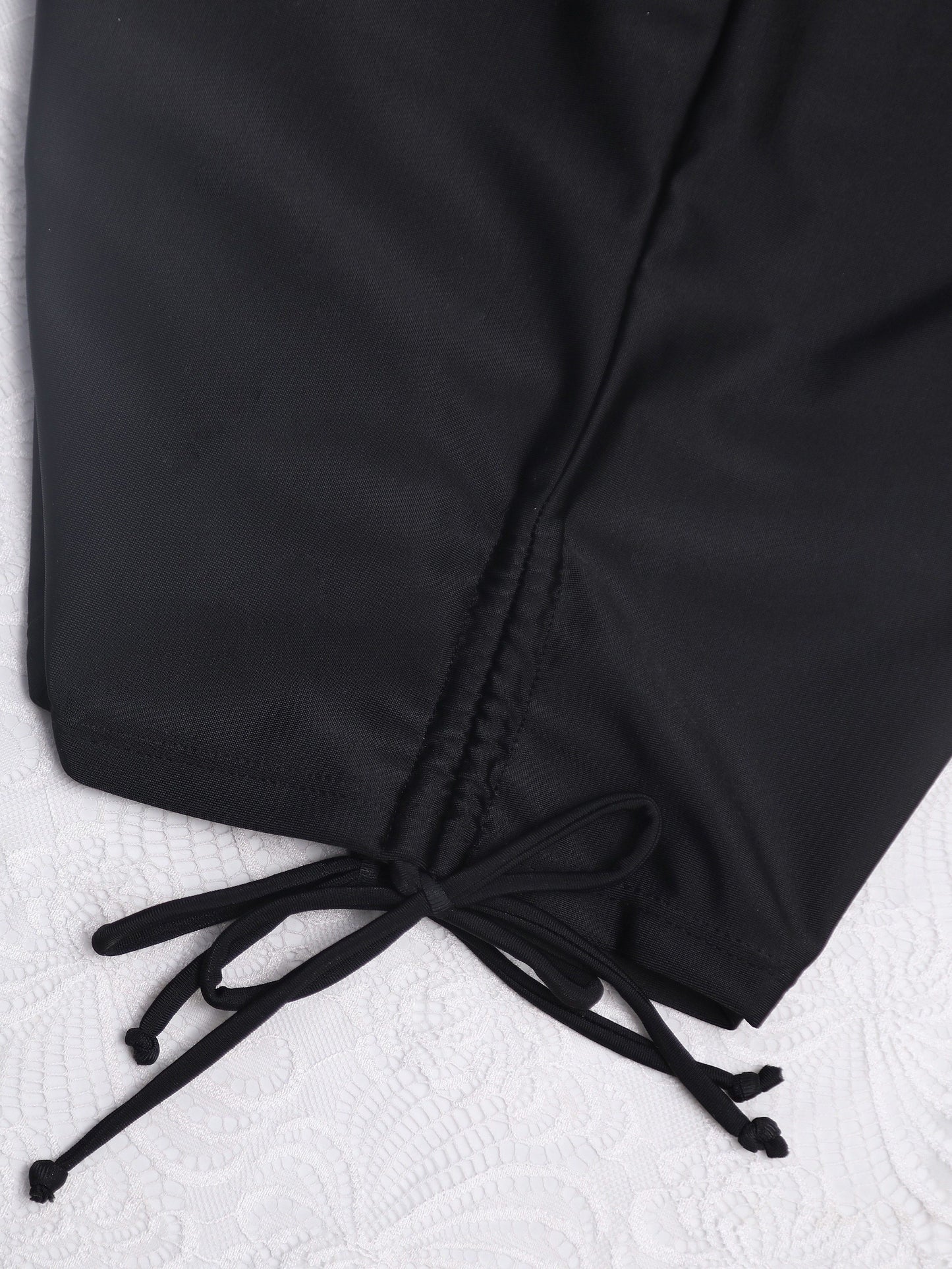 Schwarze Bade-Boxershorts - Lisa