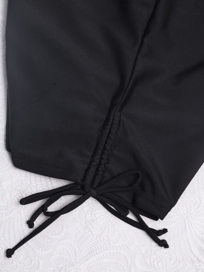 Schwarze Bade-Boxershorts - Lisa