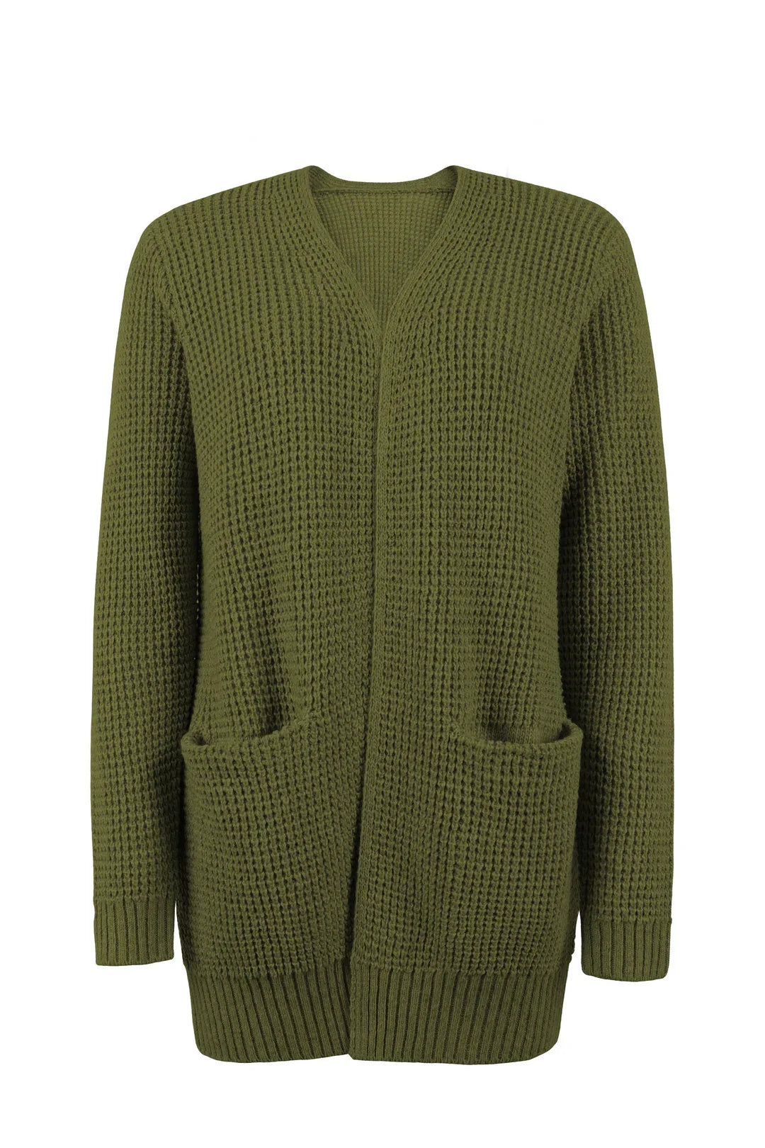 Grauer Strick-Cardigan - Mila
