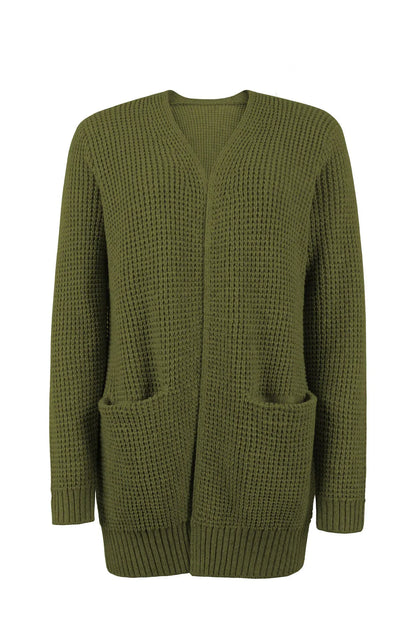 Grauer Strick-Cardigan - Mila