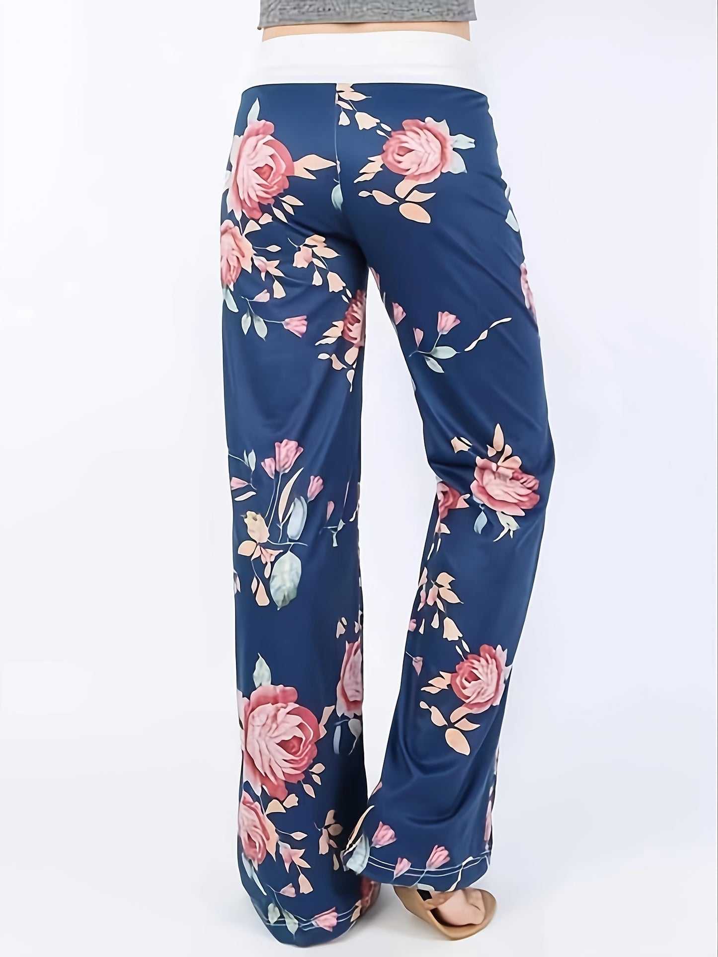 Graue Blumen-Sweathose - Sophie