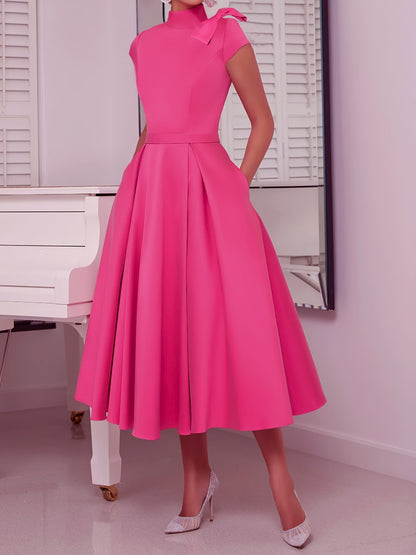 Sonnen-gelbes midikleid - isabella