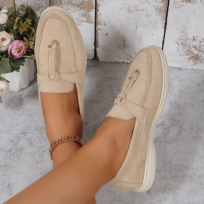 Beige Elegante Loafers - Anna