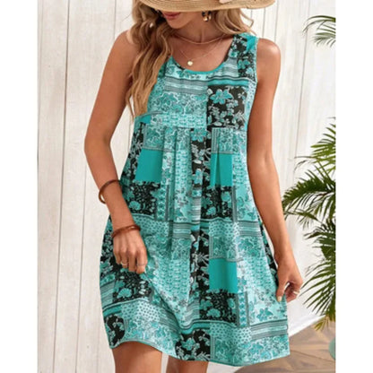 Lina - Oranges Patchwork Sommerkleid