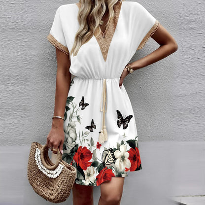 Amelie - Charmantes Weißes Sommerkleid