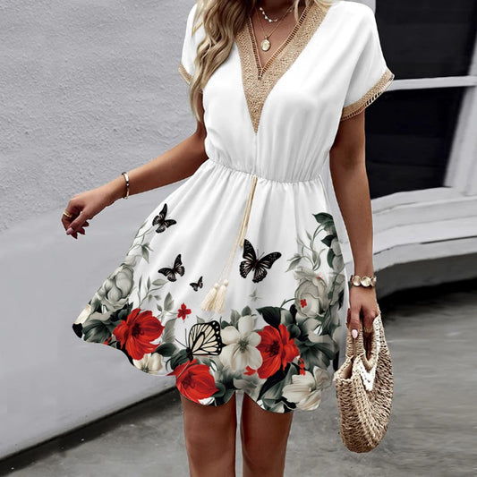 Amelie - Charmantes Weißes Sommerkleid