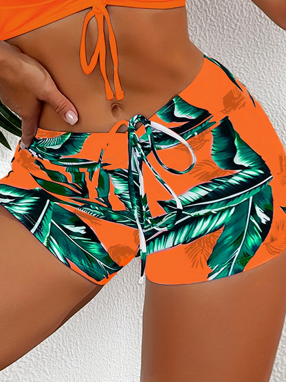 Rosa Tropen-Badeshorts - Mila