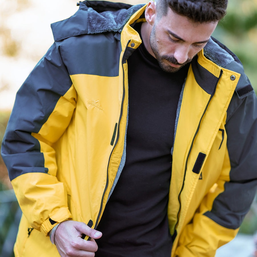 Arctic shield outdoorjacke orange grau - max