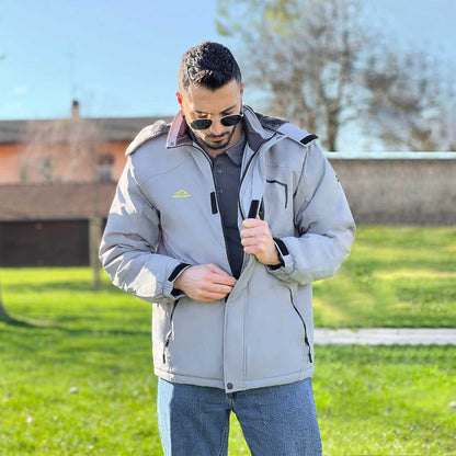 Arctic shield outdoorjacke orange grau - max