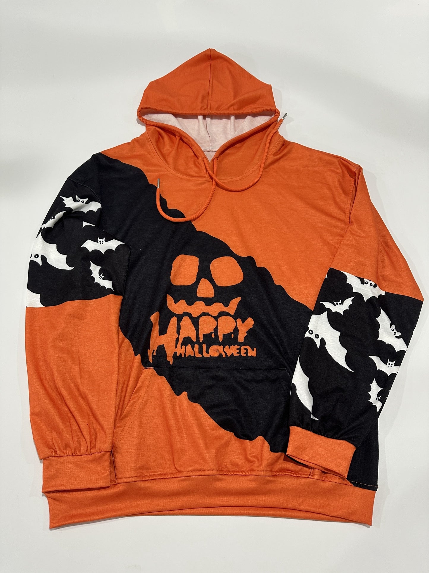 Halloween Pumpkin Print Hoodie - Lässiges Langarm-Hoodie
