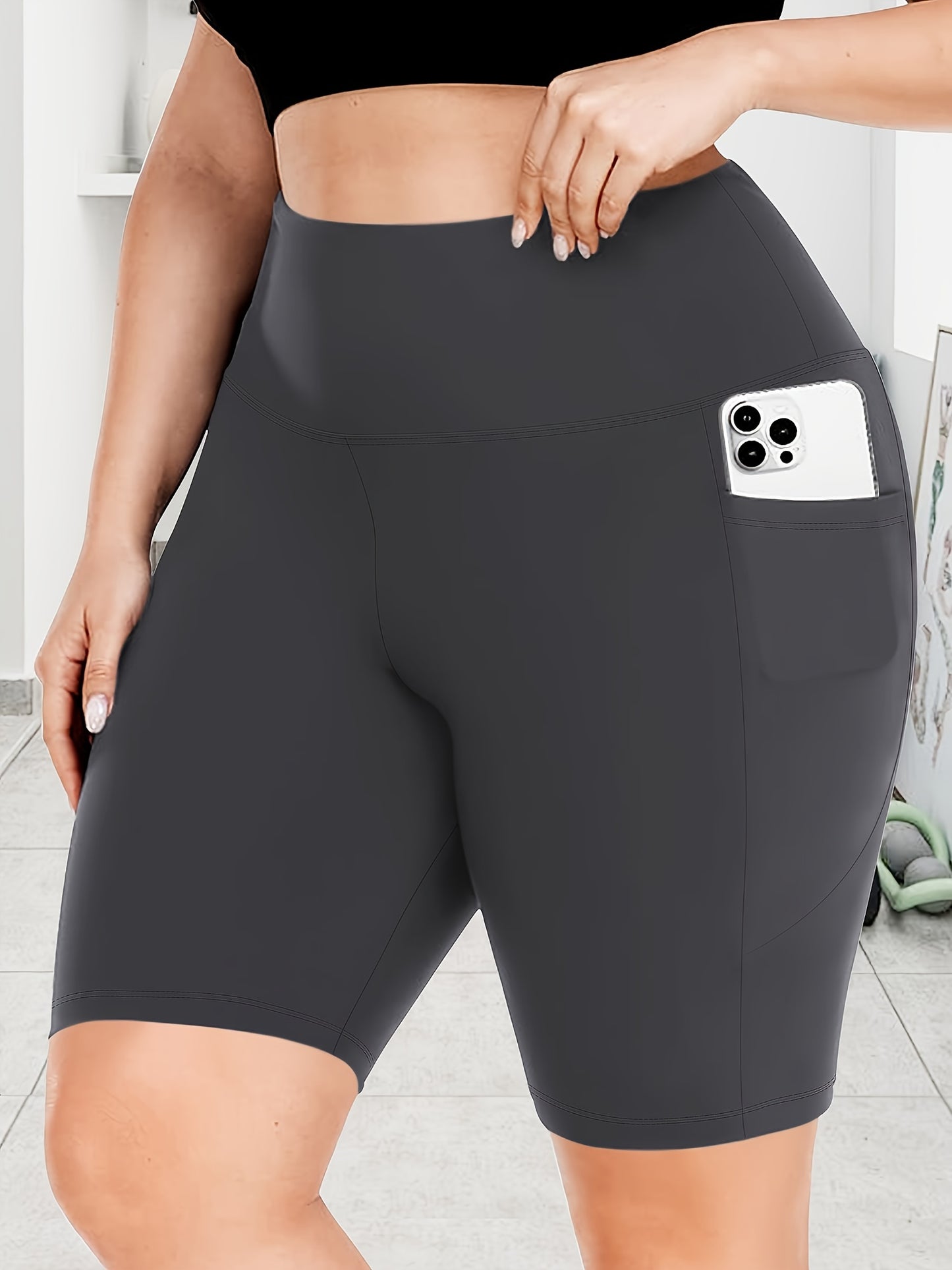 Dehnbare Taschen-Shorts - Rosa