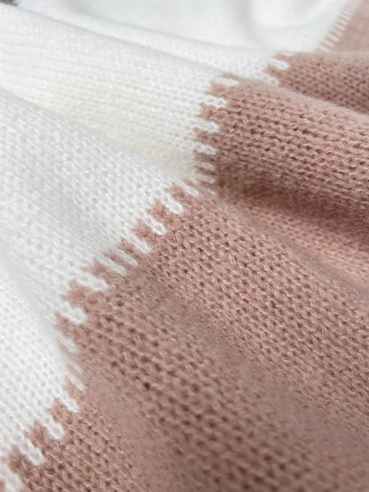 Leopard Muster Pullover Grau - Sophie