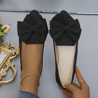 Elegante Schwarze Ballerinas - Spitz