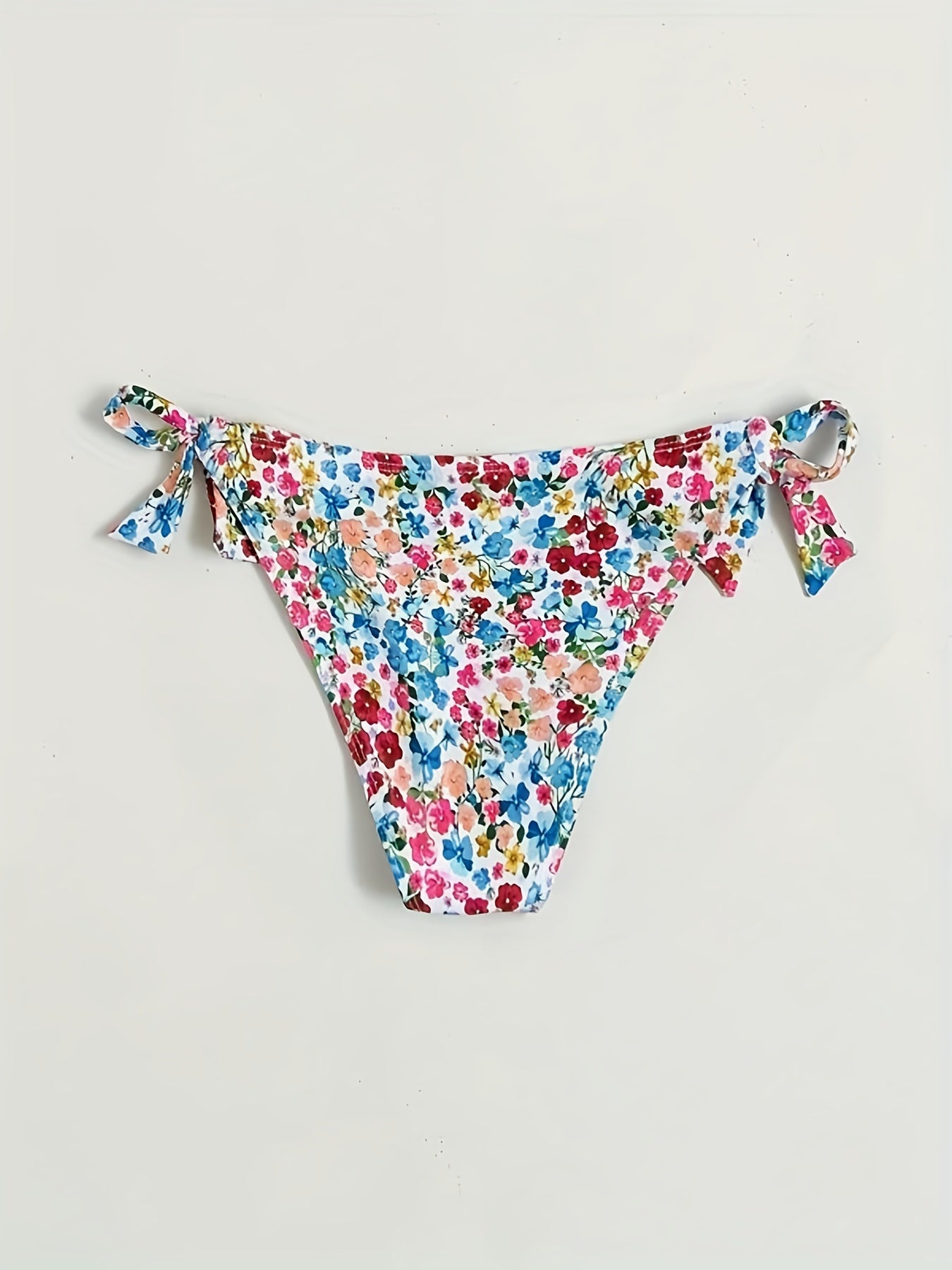 Geblümte Bikinihose Weiß - Sophie